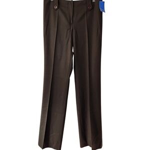 Per Se by Carlisle Olive Green Slack Office Pants NWT Size 8 Dark Academia